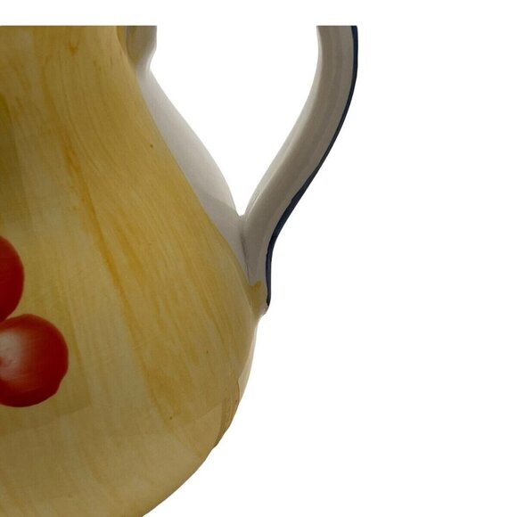 Vintage Italian Pitcher Hand Painted w Fruit International Italian Trader - Picture 12 of 12